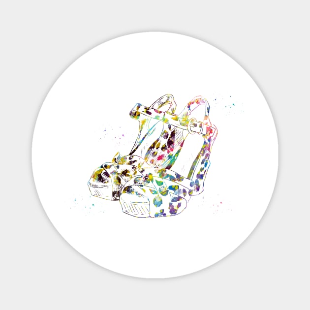 Vintage High Heel Shoe Magnet by erzebeth